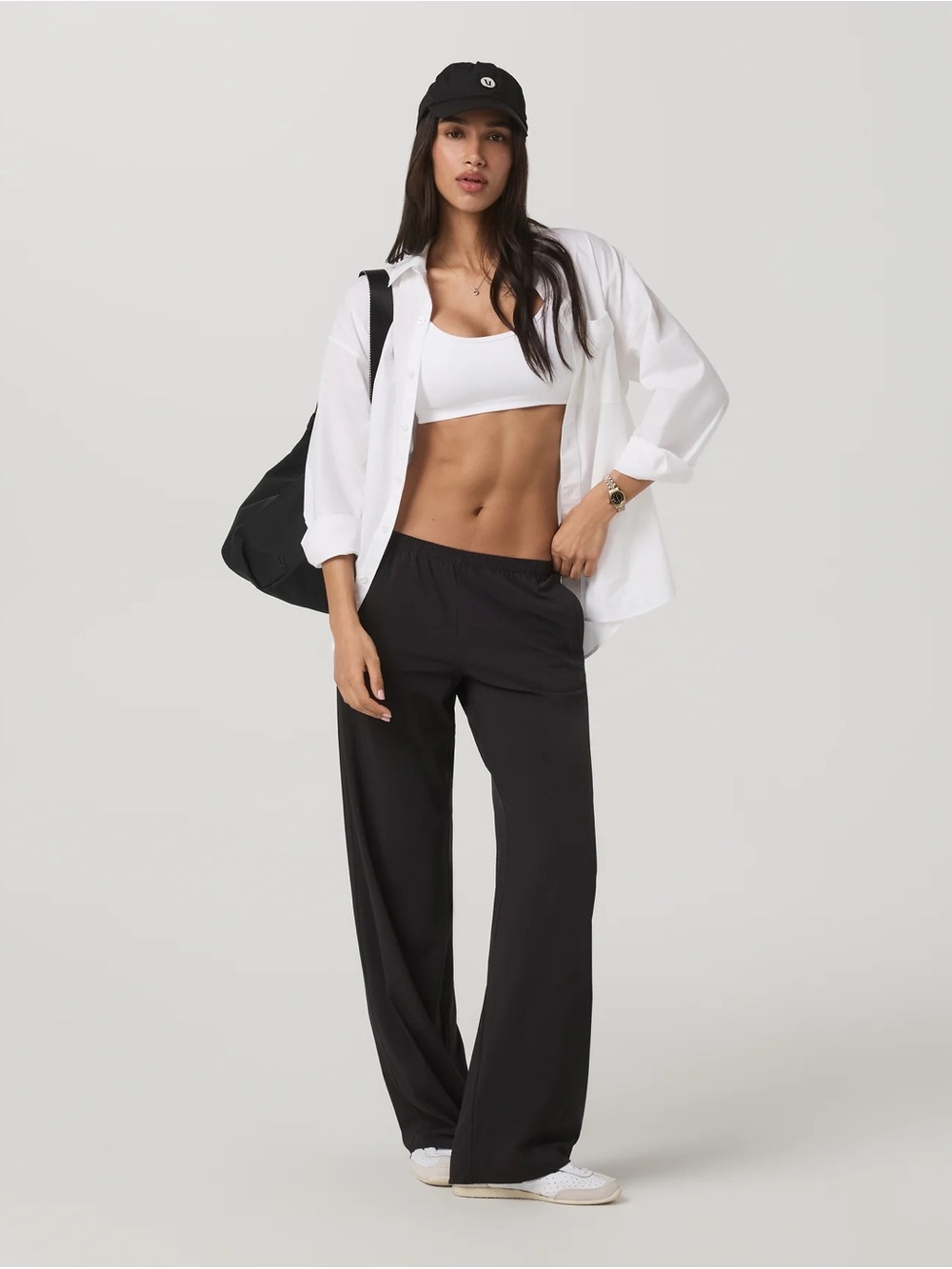 Vuori Villa Everyday Wideleg Pant in Black size Small - Picture 2 of 4